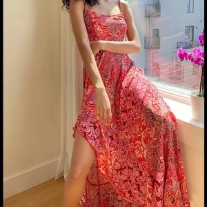 Free People Forever Yours Smocked Maxi Slip Dress